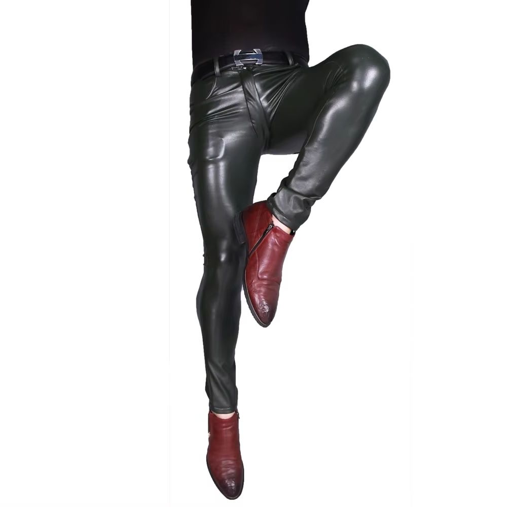 Erkek Punk PU Suni Deri Pantol - Motorcycle Gear Mens incelemesi ve fiyatı